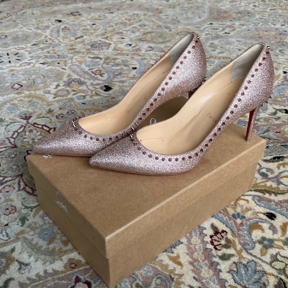 Christian Loubatan Glitter Heels.